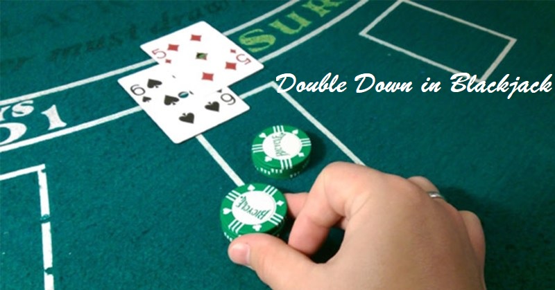 what does double down mean in blackjack